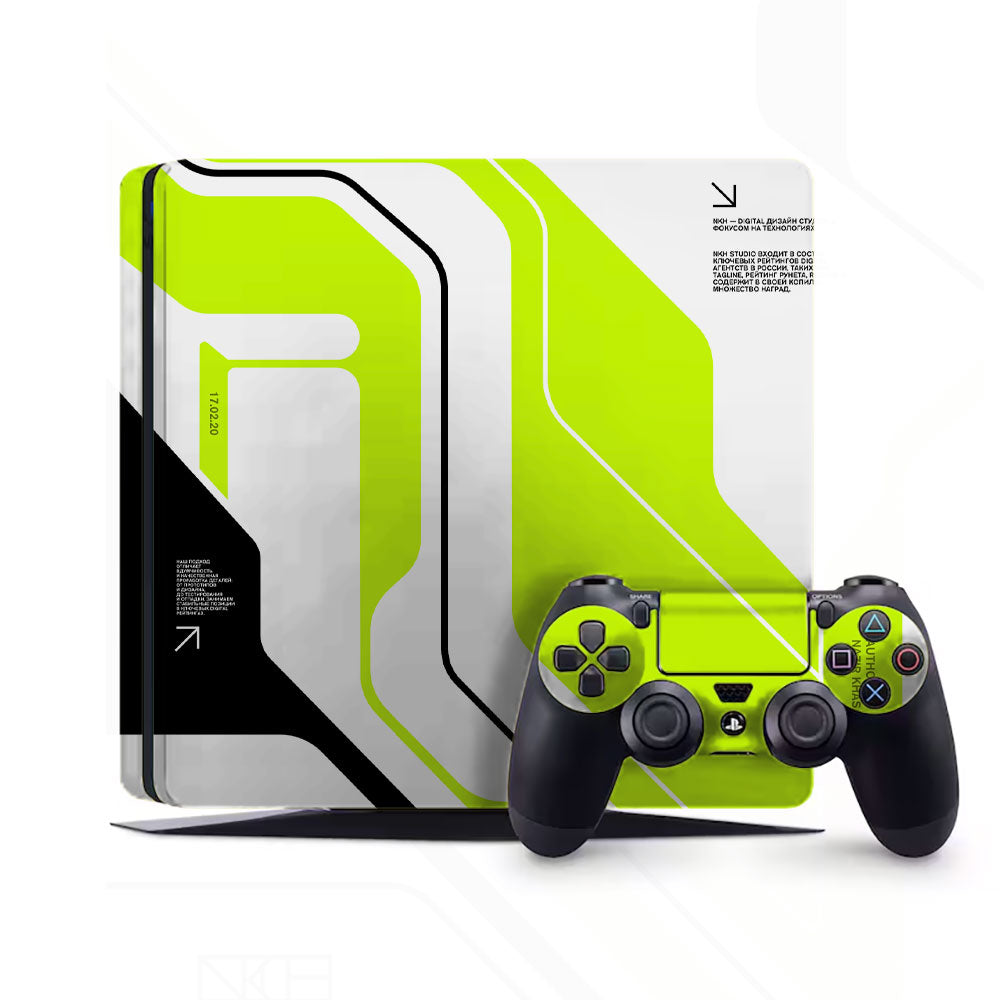 Acid Green PlayStation 4 Slim Skins & Wraps