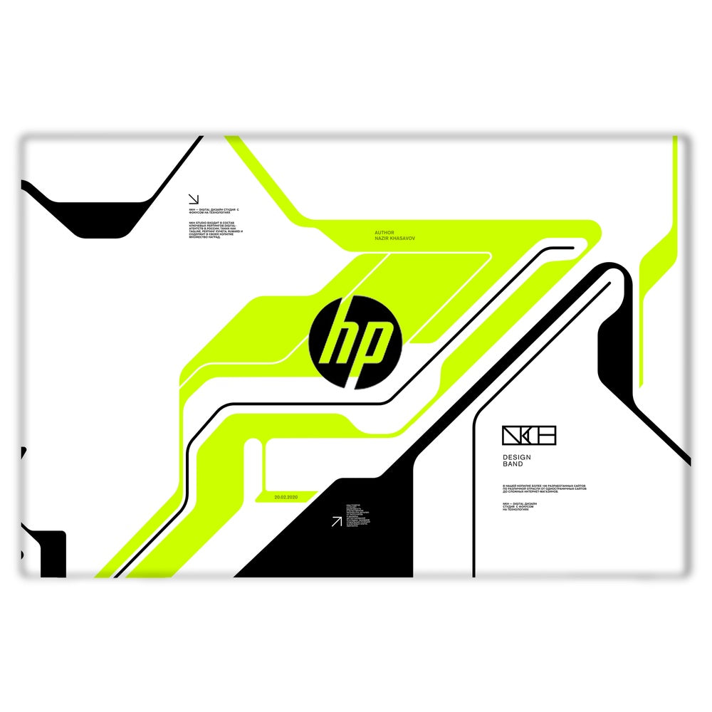 Acid Green skin on Hp Envy 13 AD139TU by Decalz
