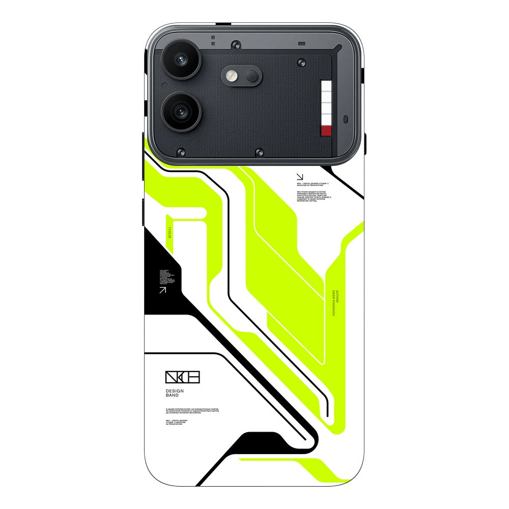 Acid Green skin on Nothing Phone 4B by Decalz