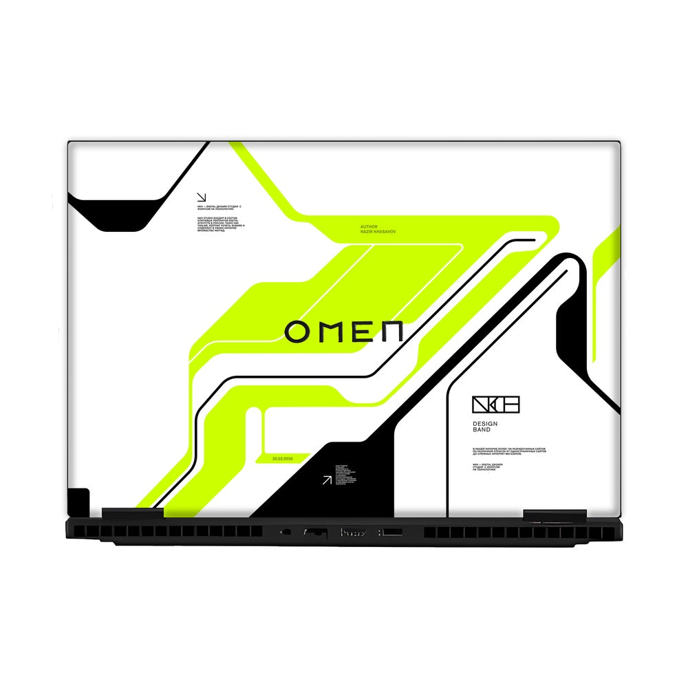 Acid Green skin on Hp Omen Gaming 16-AM0241TX by Decalz