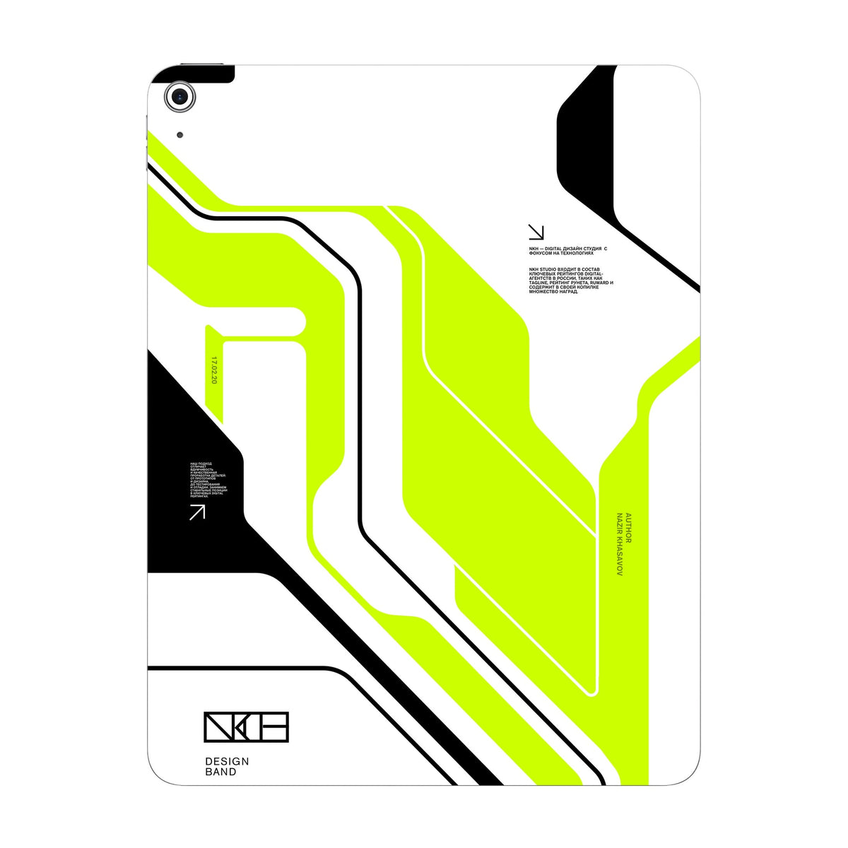 Acid Green skin on iPad Air 13-inch M3 2025 by Decalz
