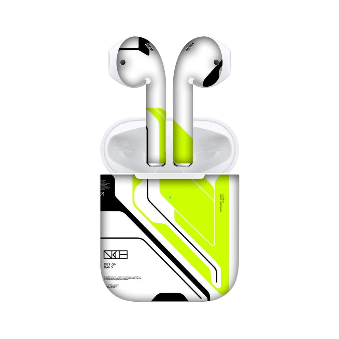 Airpods 2 Acid Green skins