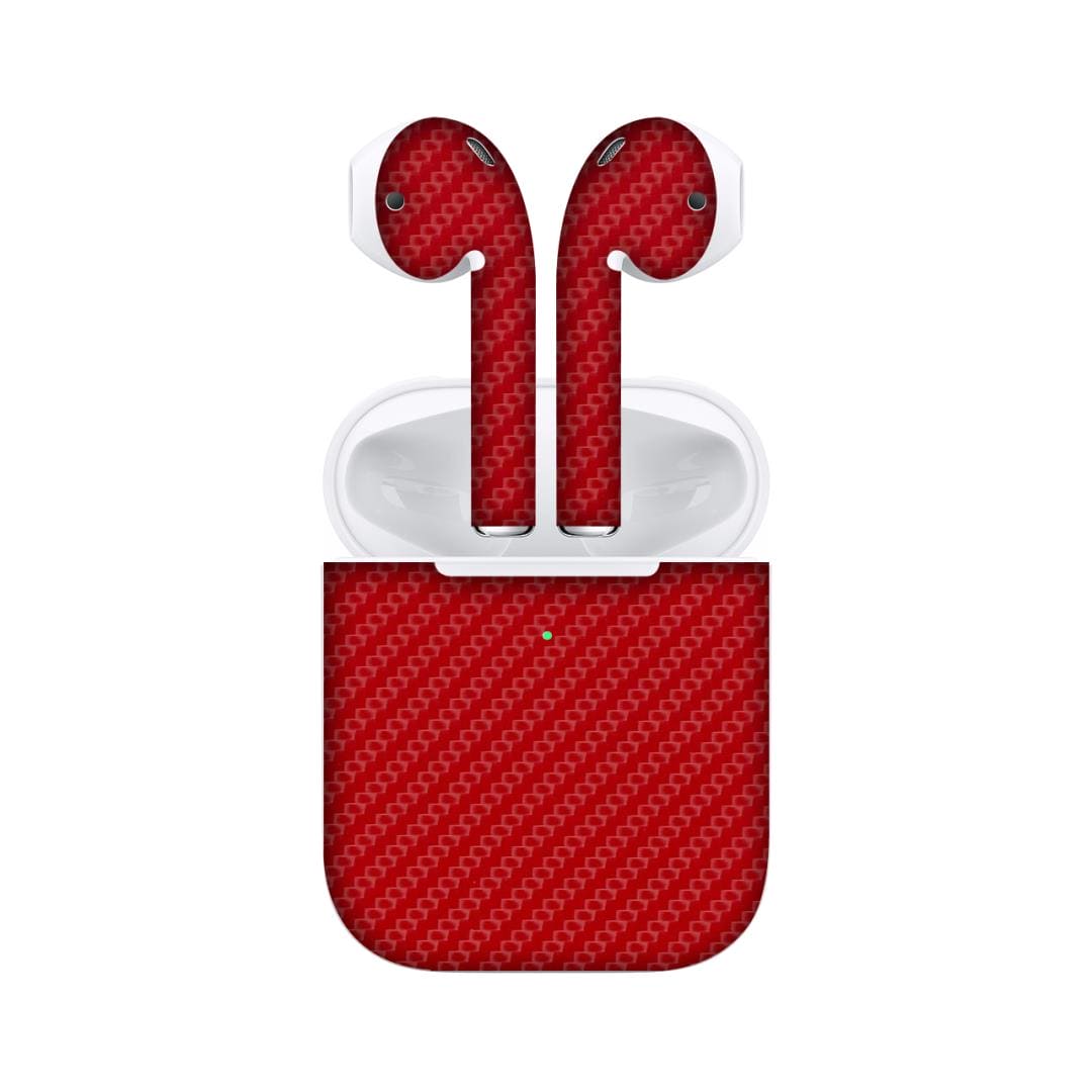 Airpods 2 Carbon Red skins