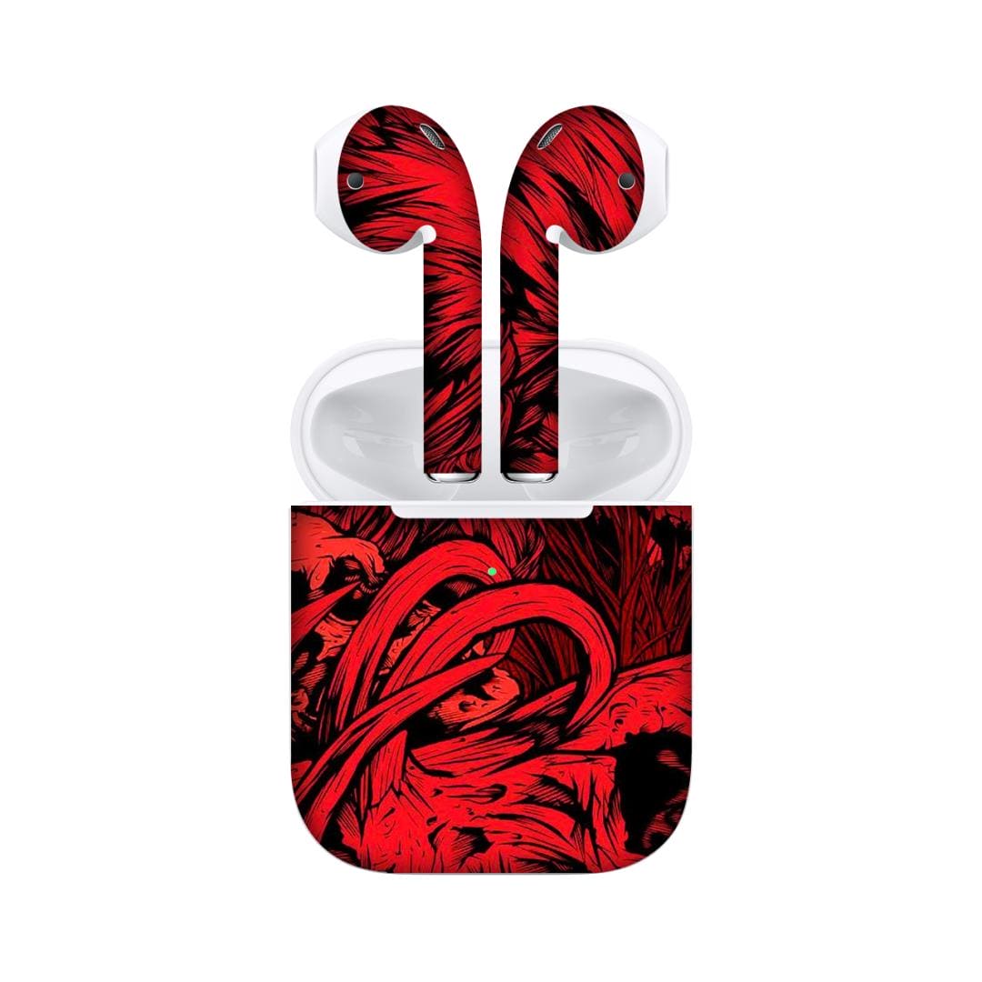 Airpods 2 Fiery Lion skins