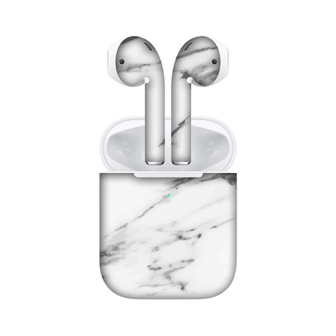 Airpods 2 Marble White skins