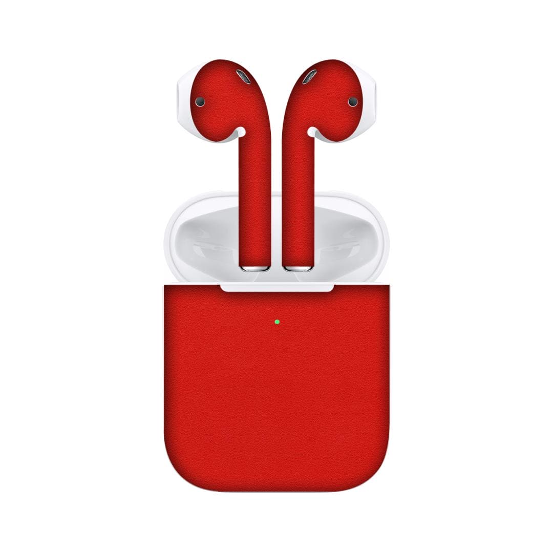 Airpods 2 Matte Red skins