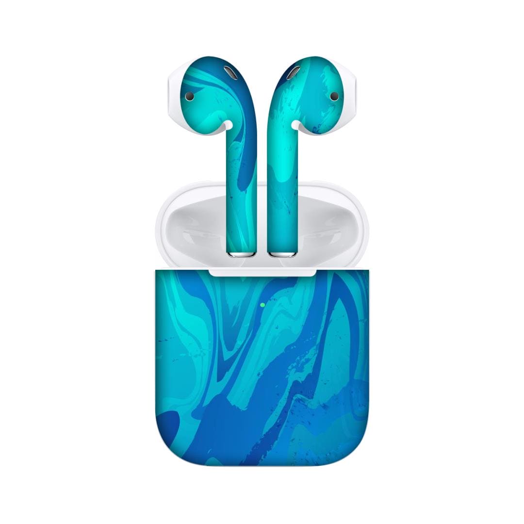 Airpods 2 Posiden Blue skins