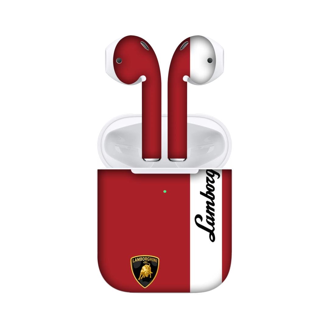 Airpods 2 Ruby Racer skins