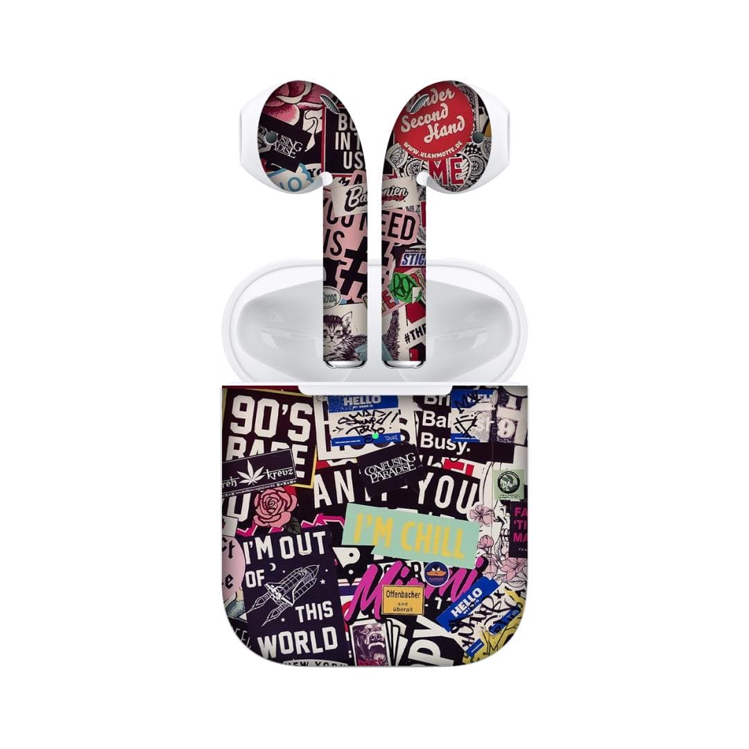 Airpods 2 Sticker Doodle skins