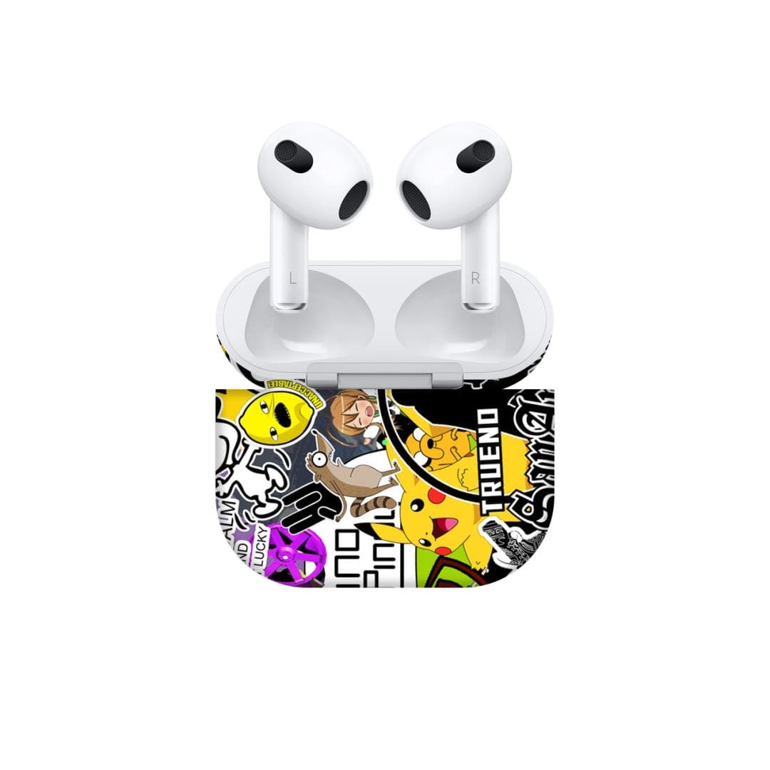 Airpods 3 90s doodle skins