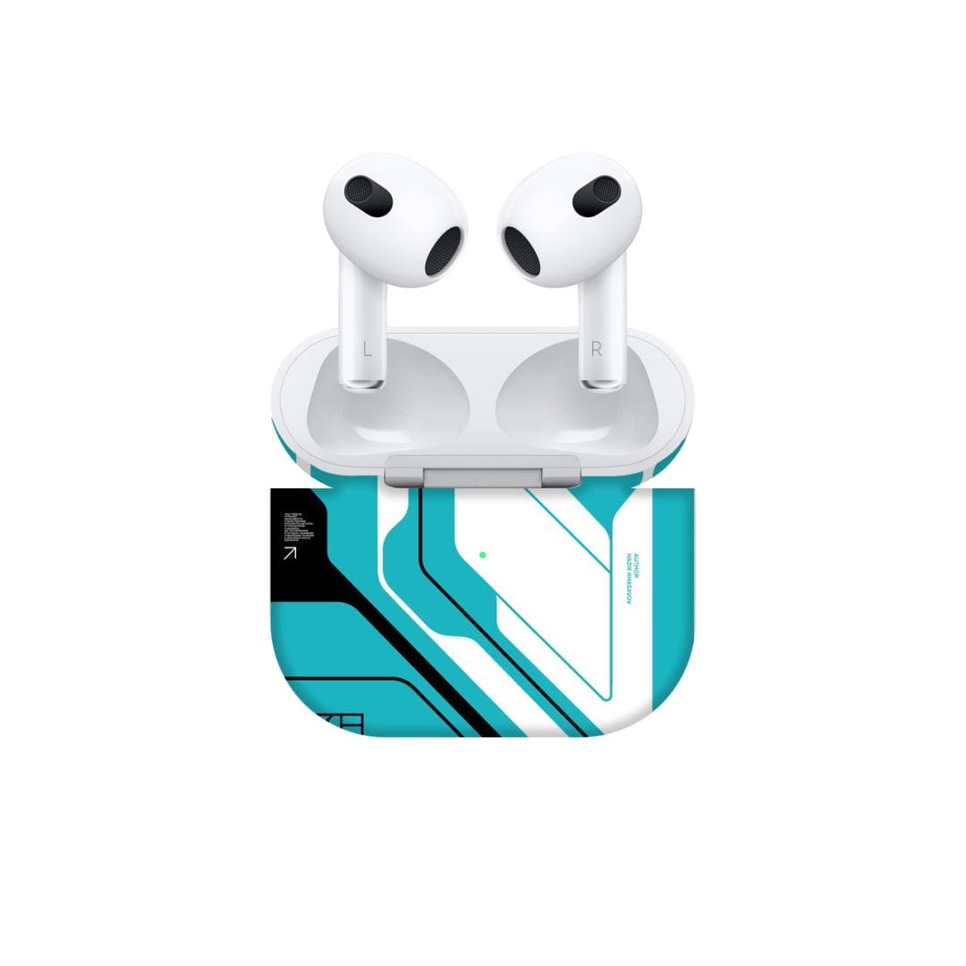 Airpods Pro 2 Cyber Blue skins