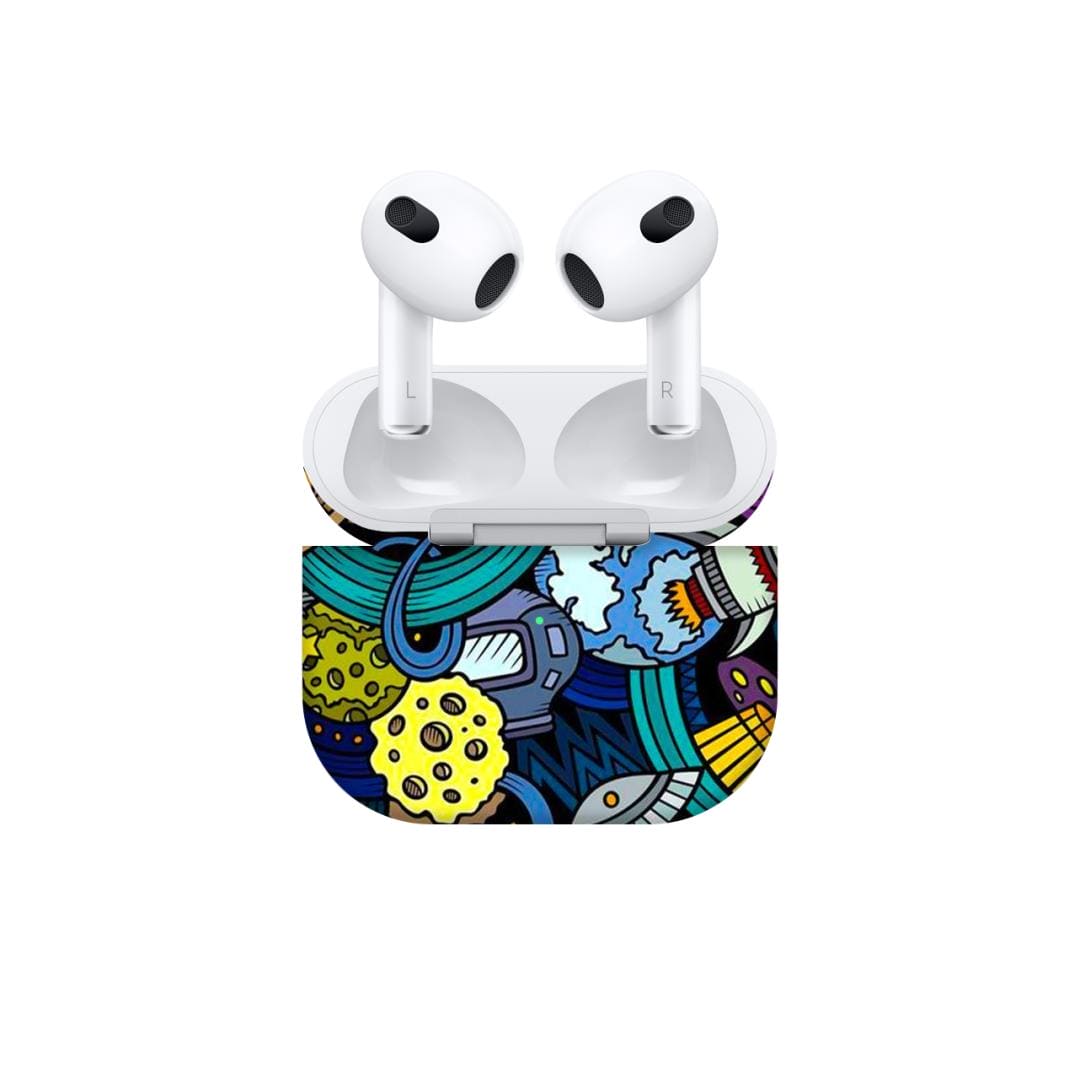 Airpods Pro Space Doodle skins