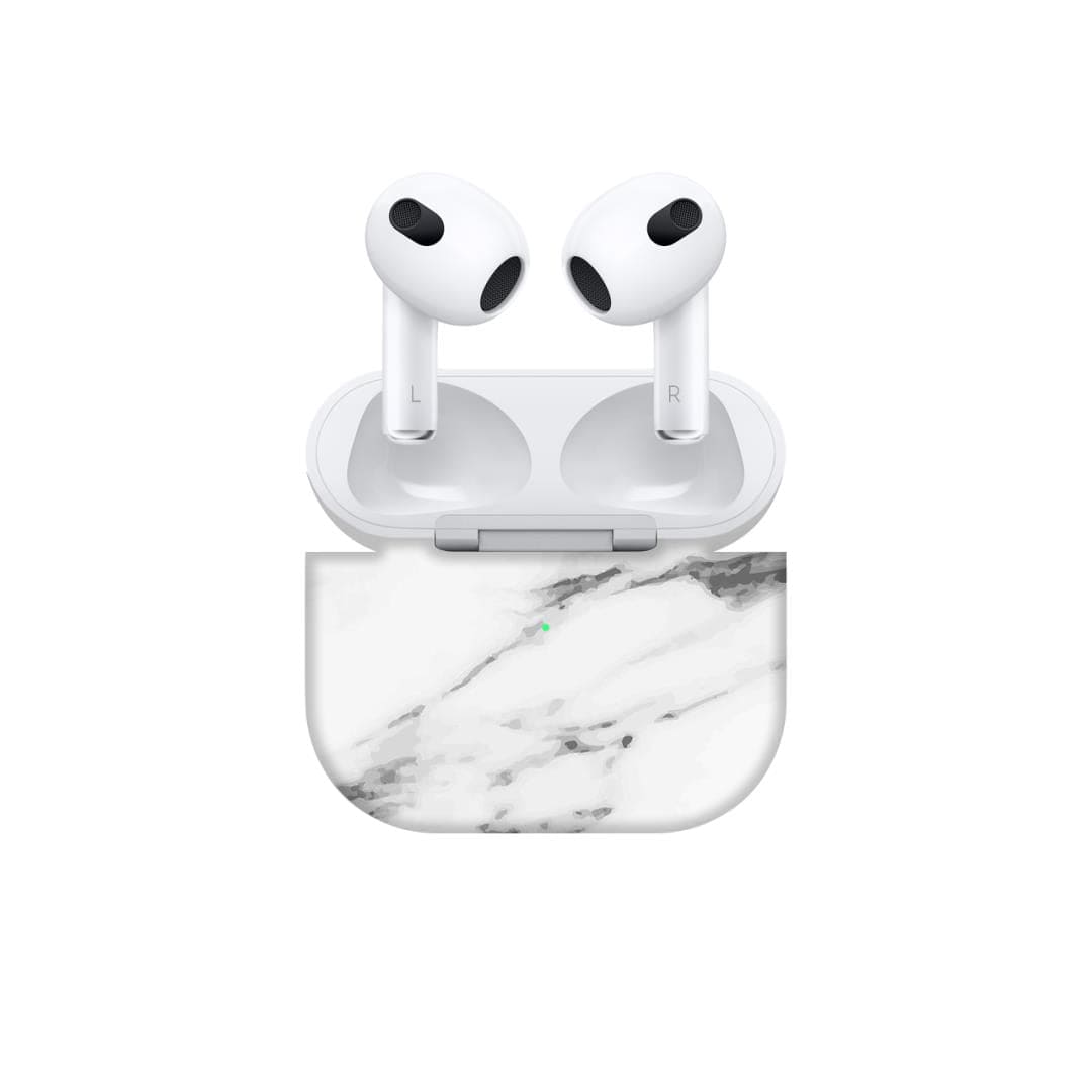 Airpods Pro White Marble skins