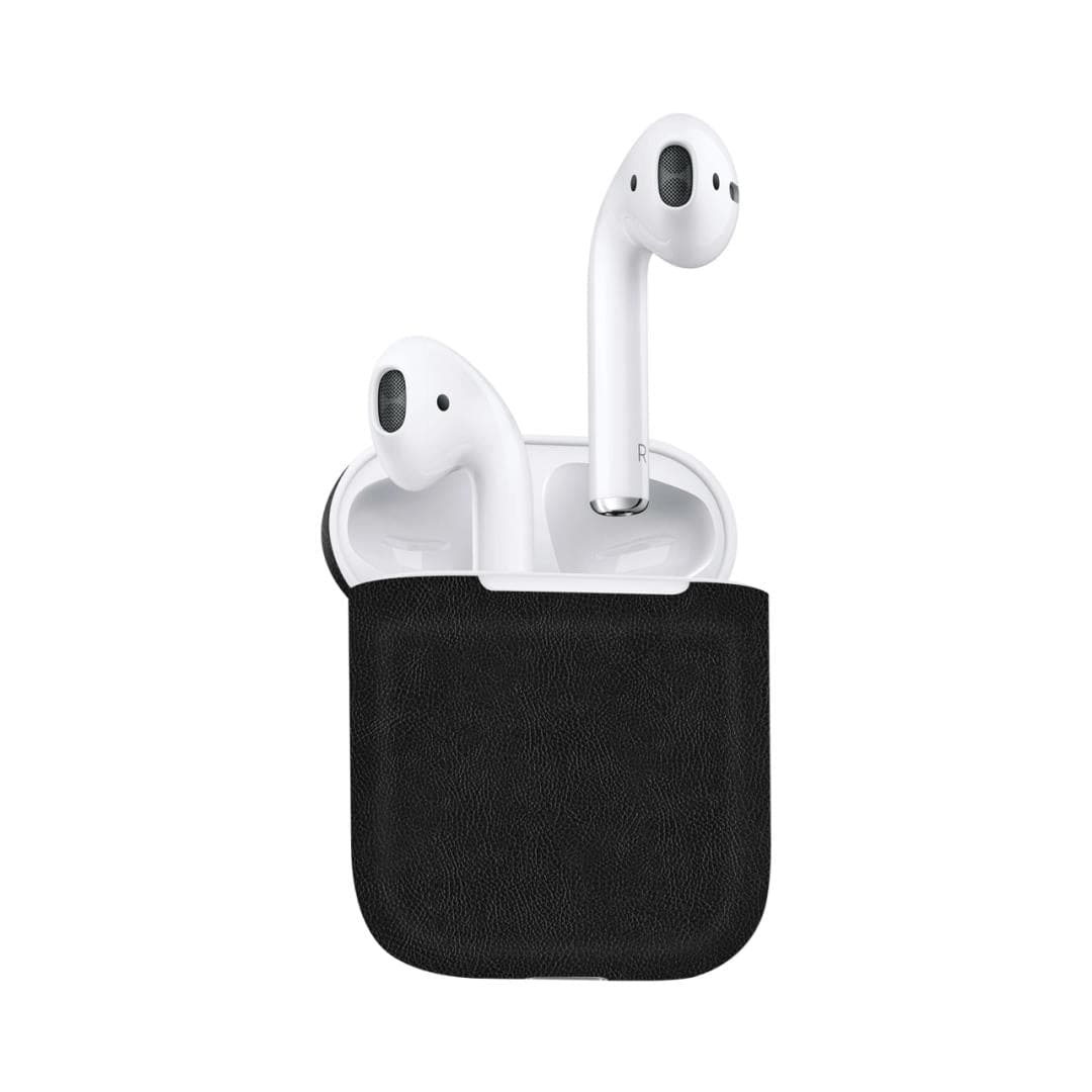 Airpods Black Leather skins
