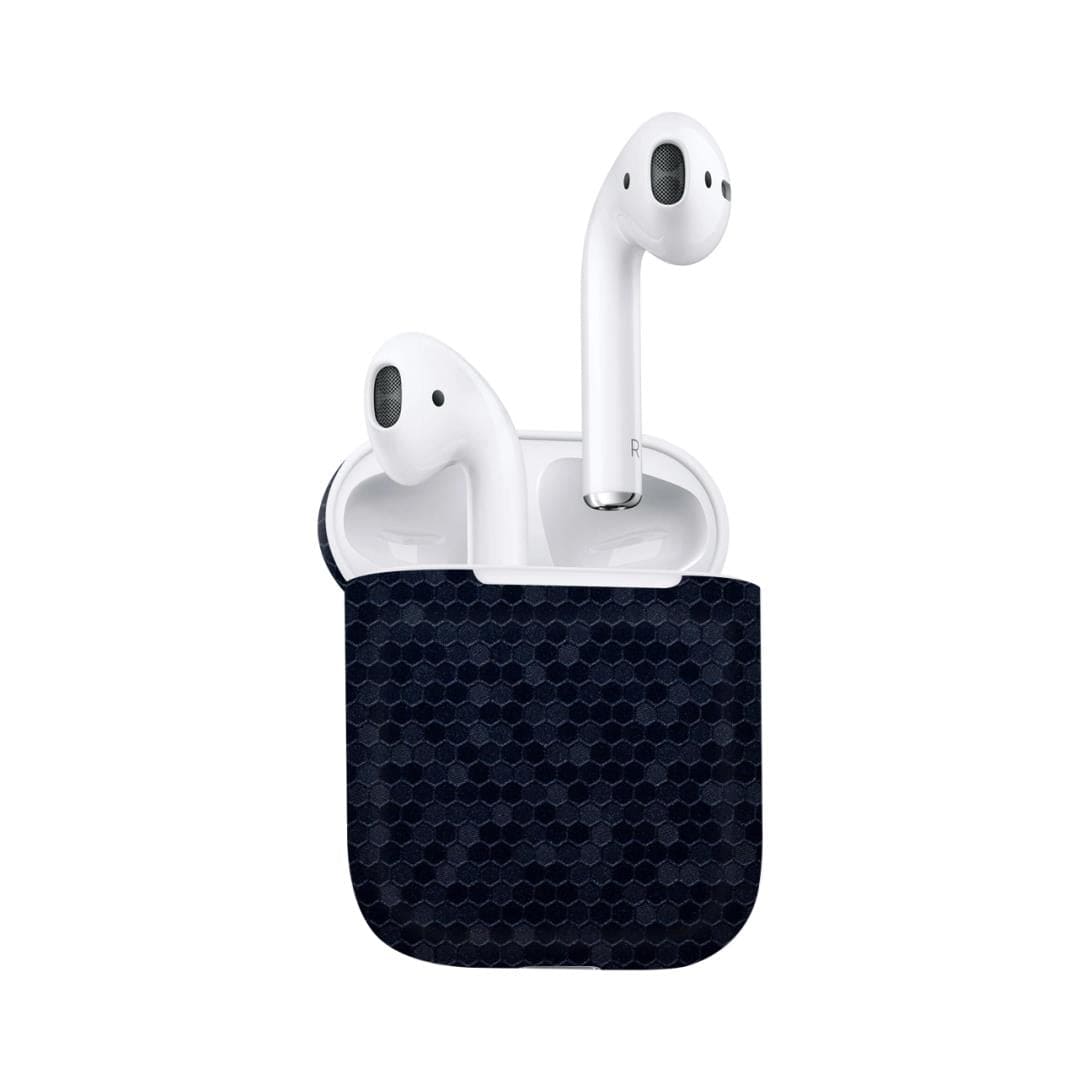 Airpods Honeycomb Blue skins