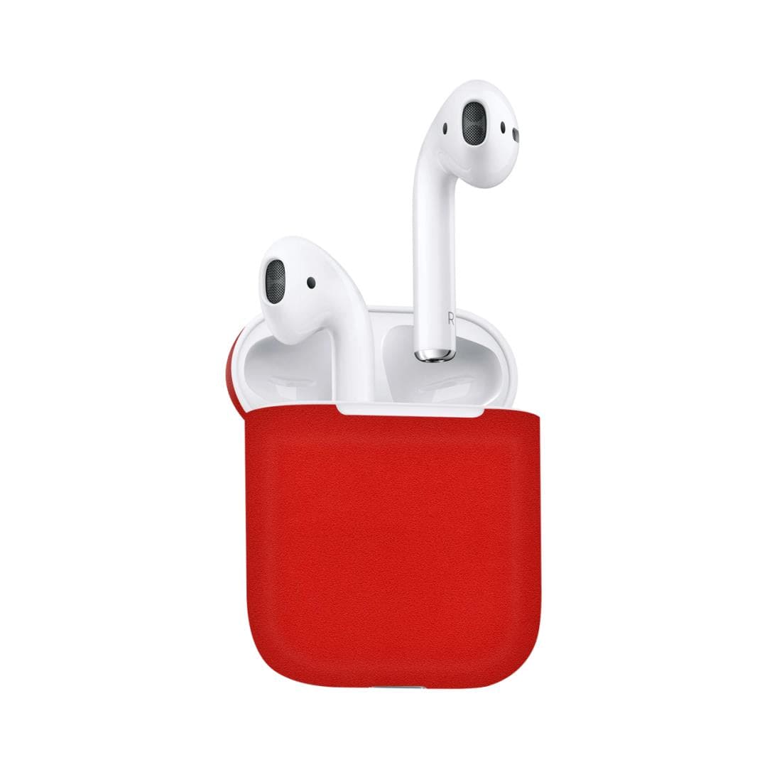 Airpods Matte Red skins