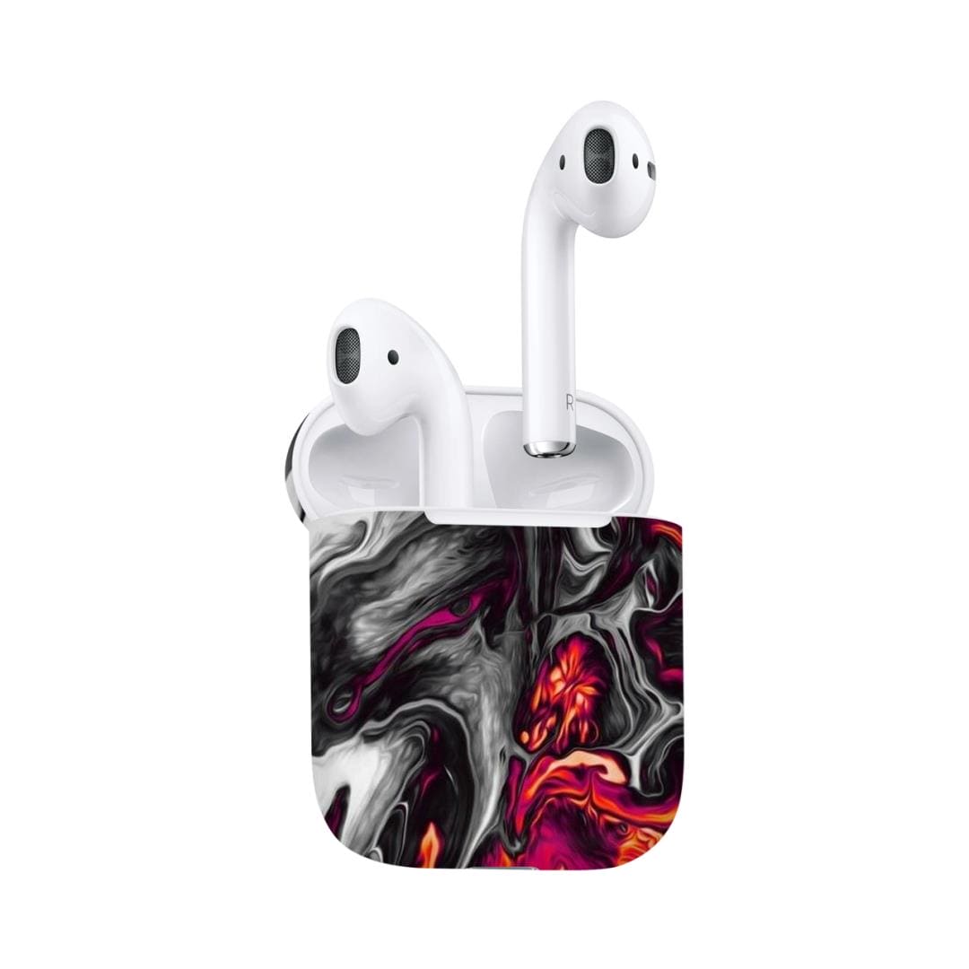 Airpods Red Hot Lava skins