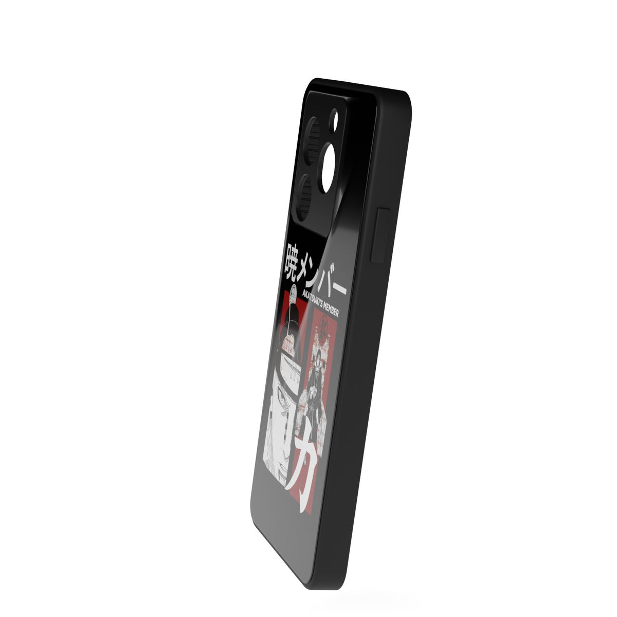 Akatsuki Member printed metal phone case - side view