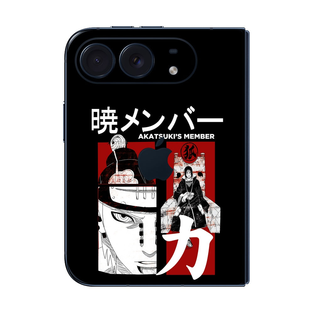 iPhone Duo Akatsuki Member skin