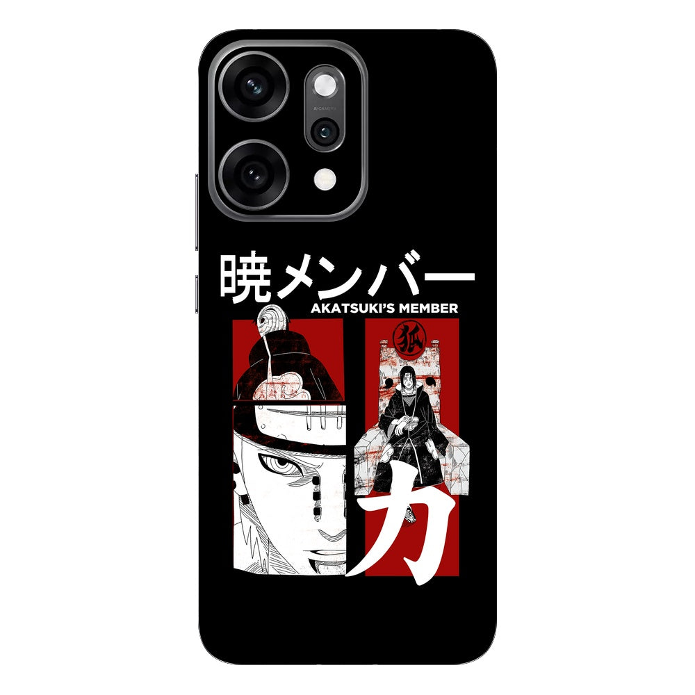 Akatsuki Member skin on Oppo Reno 14 Pro (5G) by Decalz