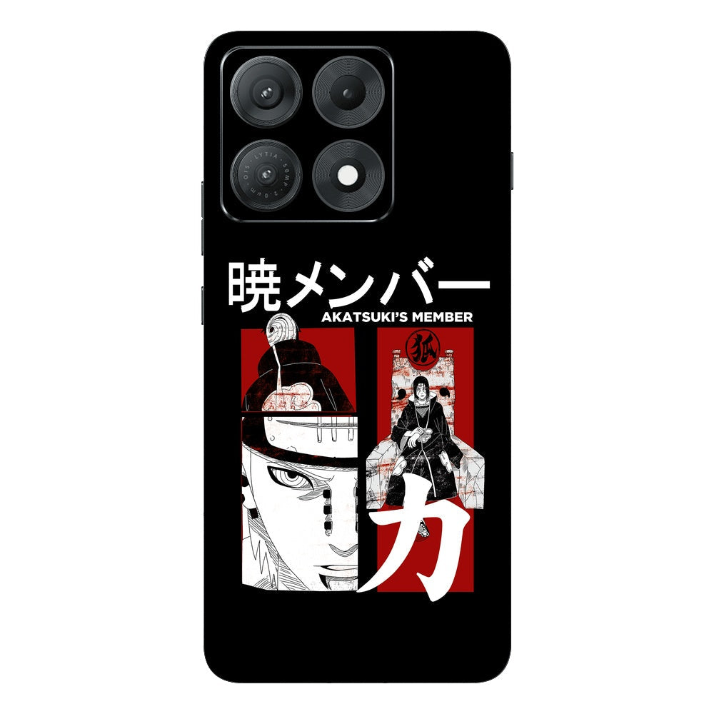 Akatsuki Member skin on Moto Edge 70 Max (5G) by Decalz