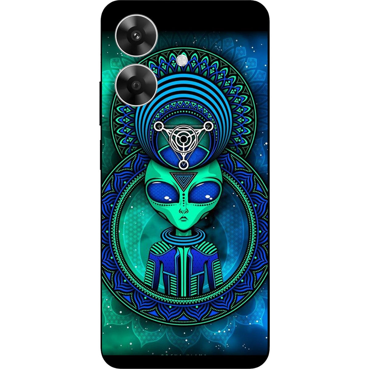 Alien Aura skin on Realme Narzo N61 by Decalz