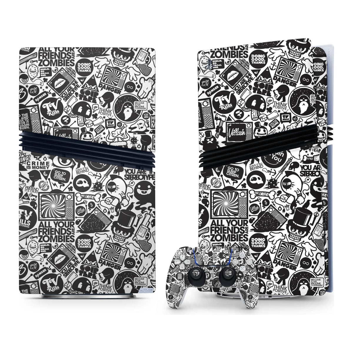 All Your Friends Are Zombies PlayStation 5 Pro skin by Decalz