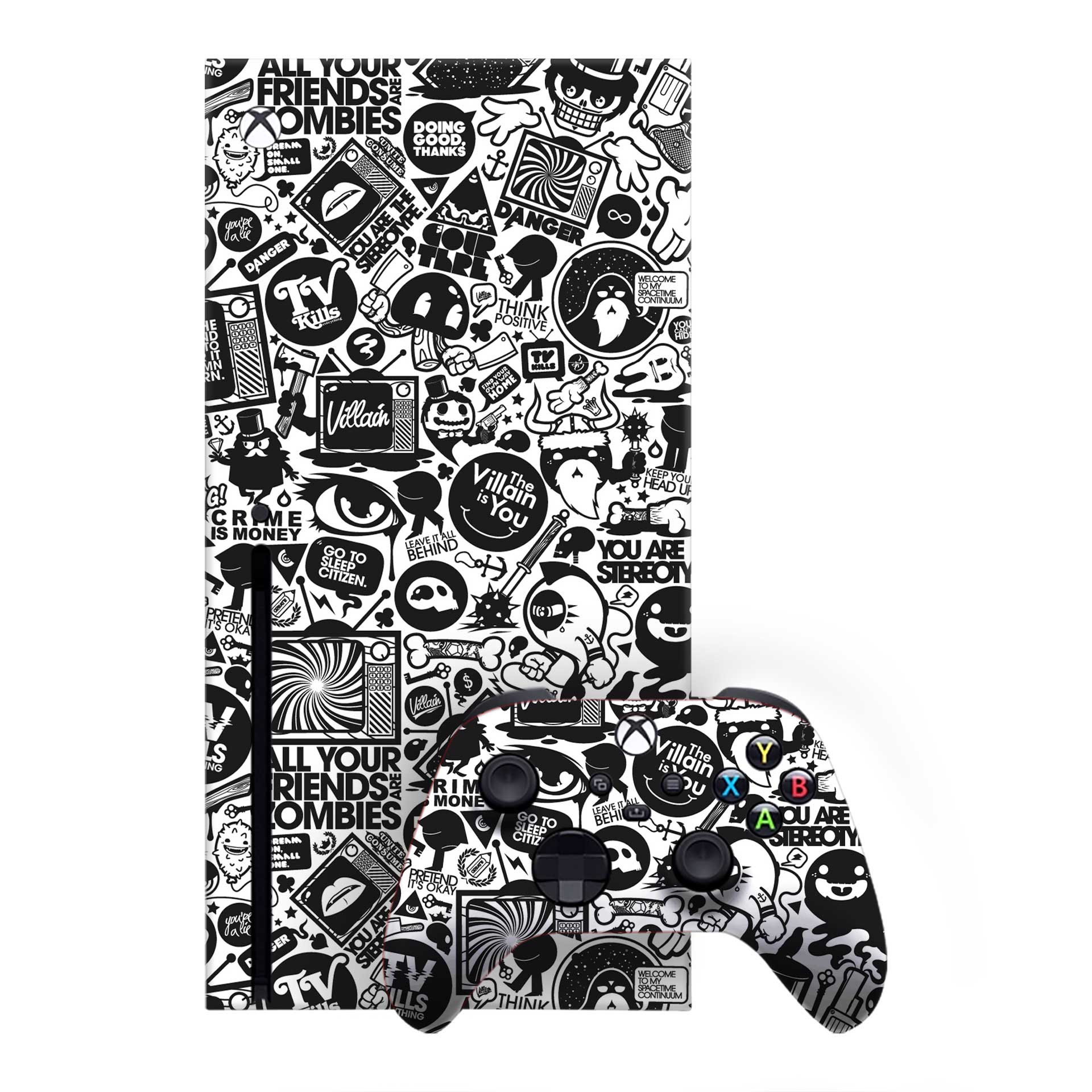 All Your Friends are Zombies Xbox One X Skins & Wraps