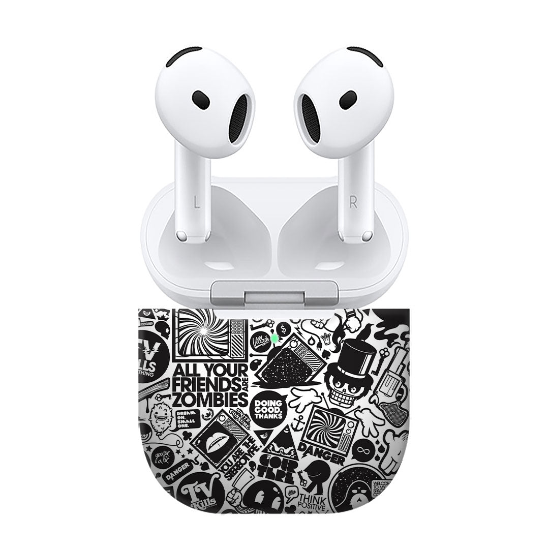 Airpods 4 All Your Friends are Zombies Skins