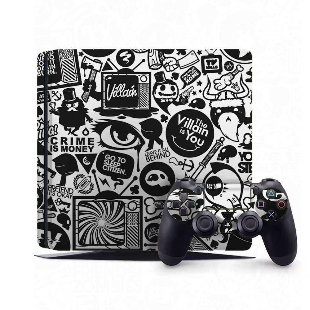 All Your Friends are Zombies PlayStation 4 Slim Skins & Wraps