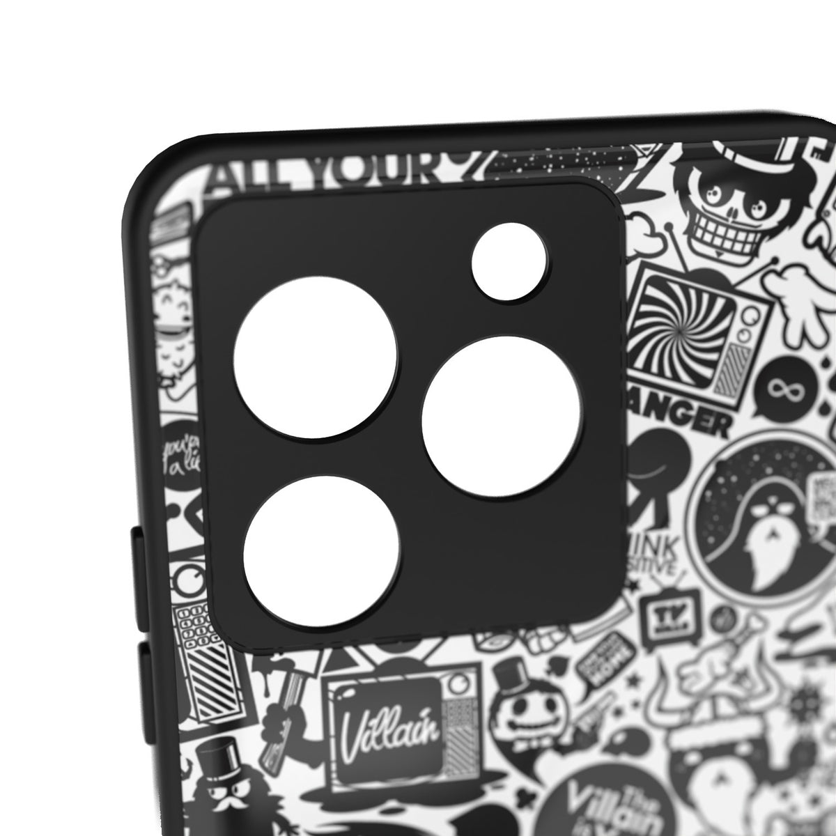 All Your Friends Are Zombies printed metal phone case - camera close-up