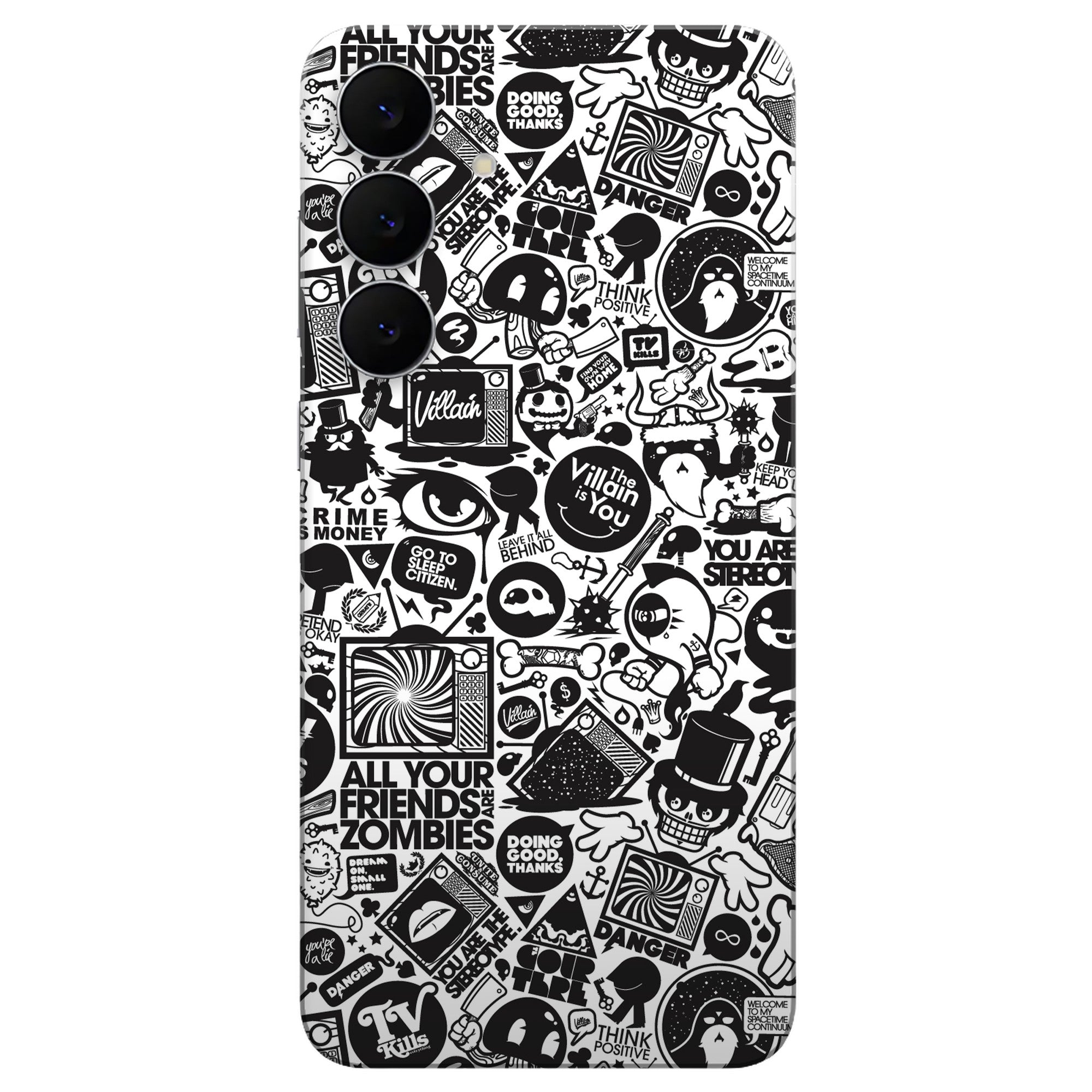 All Your Friends Are Zombies skin on Samsung Galaxy S24 Plus by Decalz