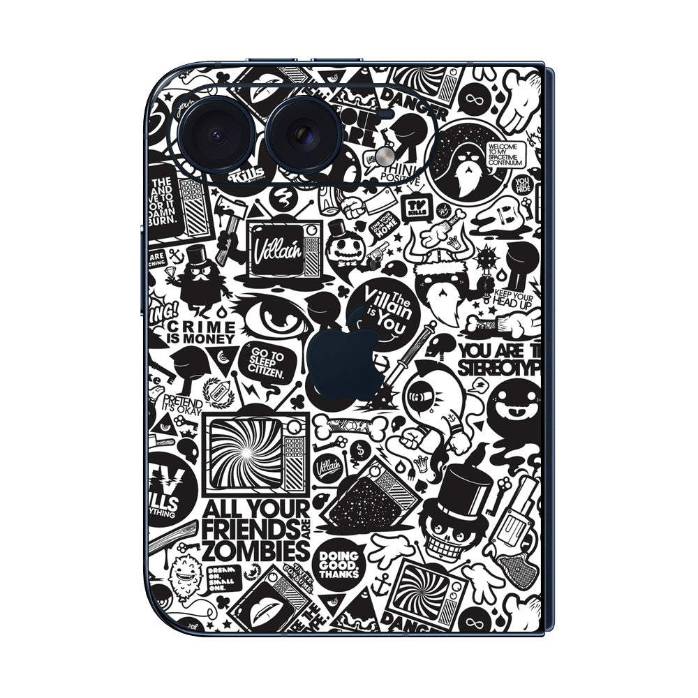 iPhone Duo All Your Friends are Zombies skin