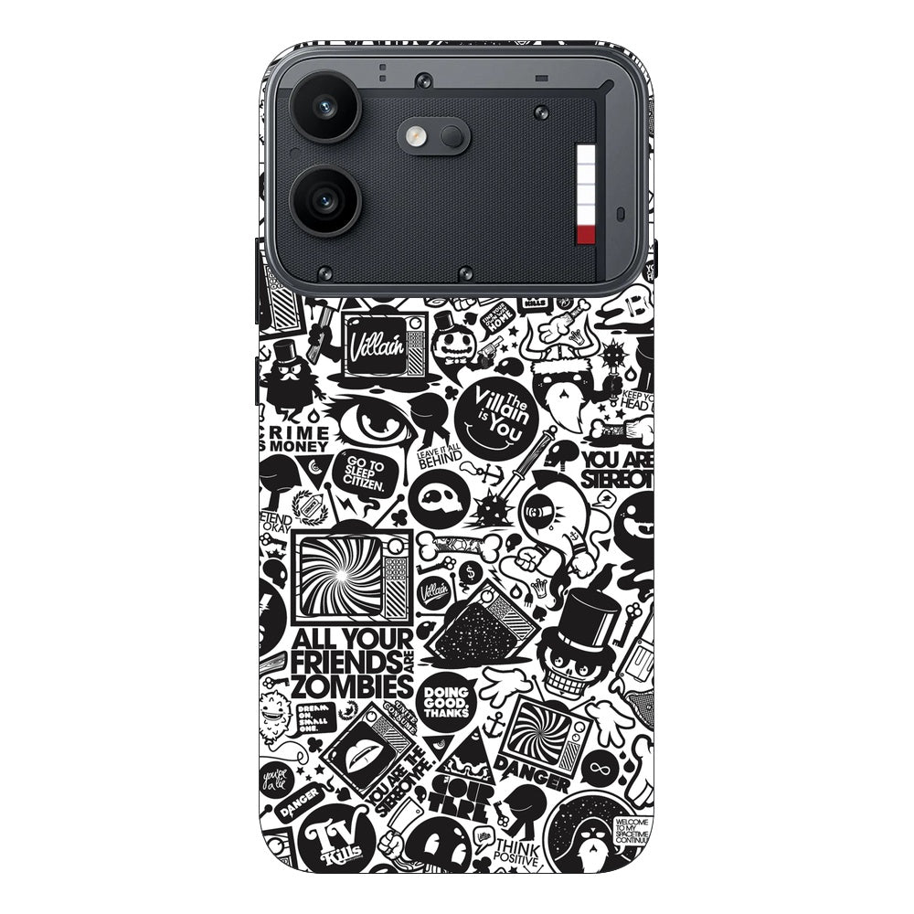 All Your Friends Are Zombies skin on Nothing Phone 4B by Decalz