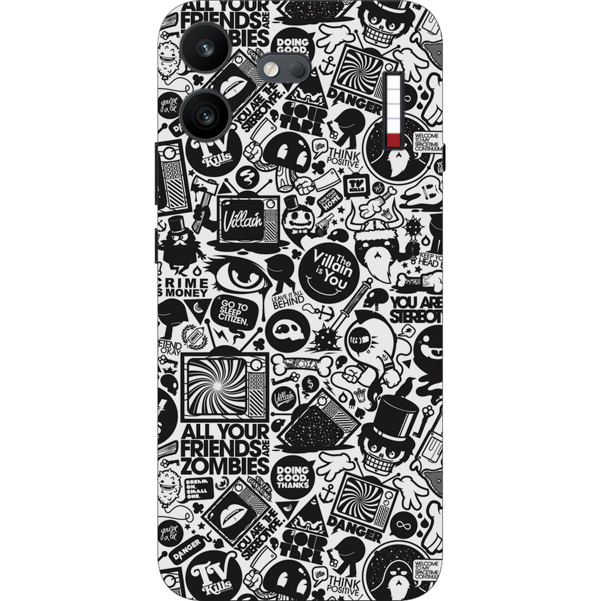All Your Friends Are Zombies skin on Nothing Phone 4B by Decalz