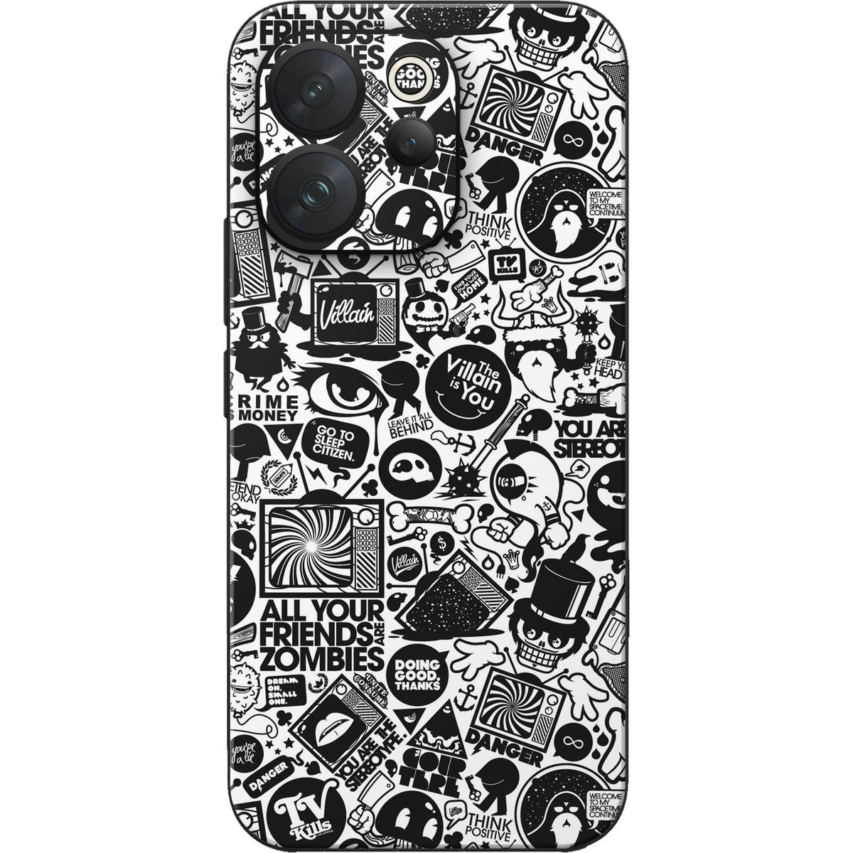 All Your Friends Are Zombies skin on Vivo V70 (5G) by Decalz