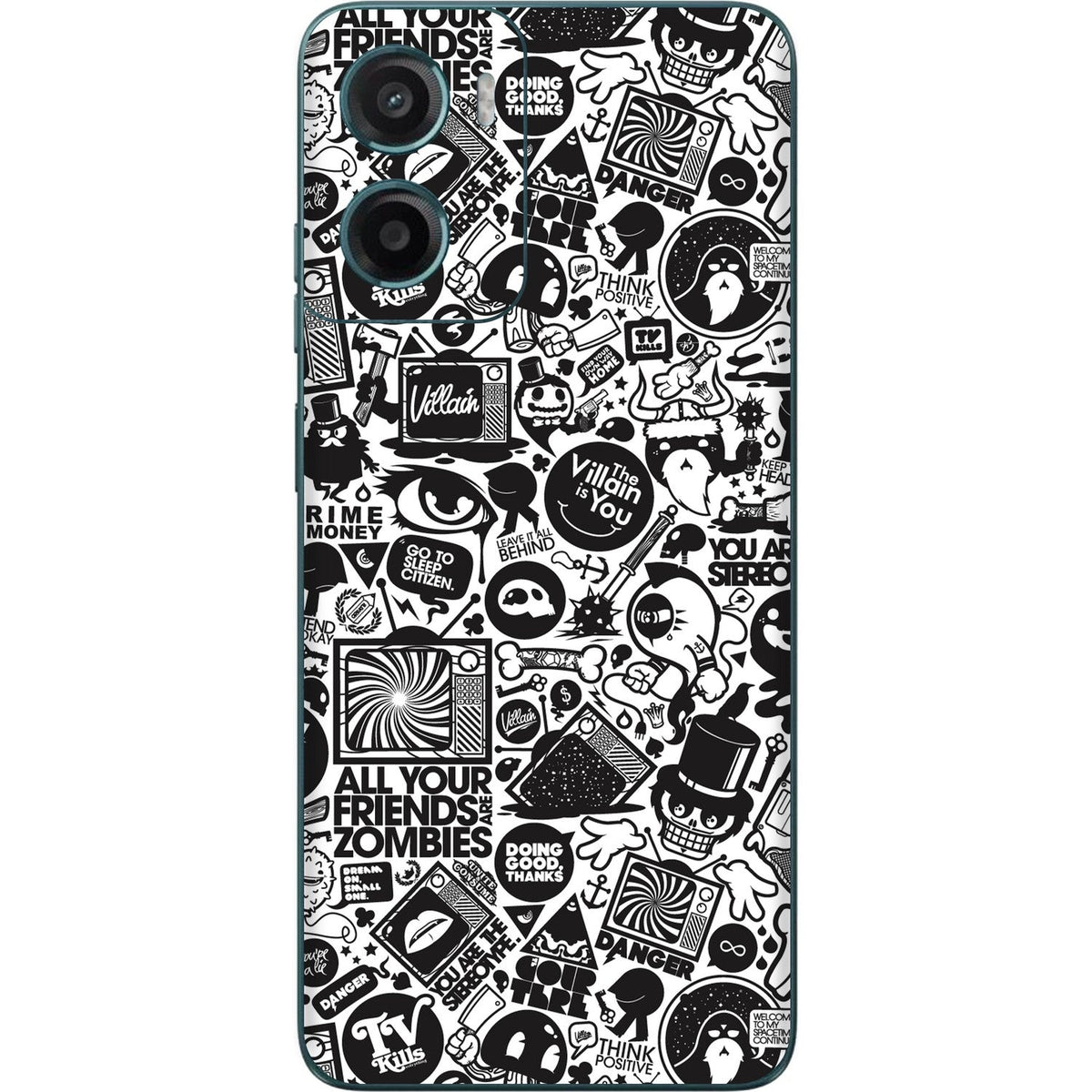 All Your Friends Are Zombies skin on Moto G05 by Decalz
