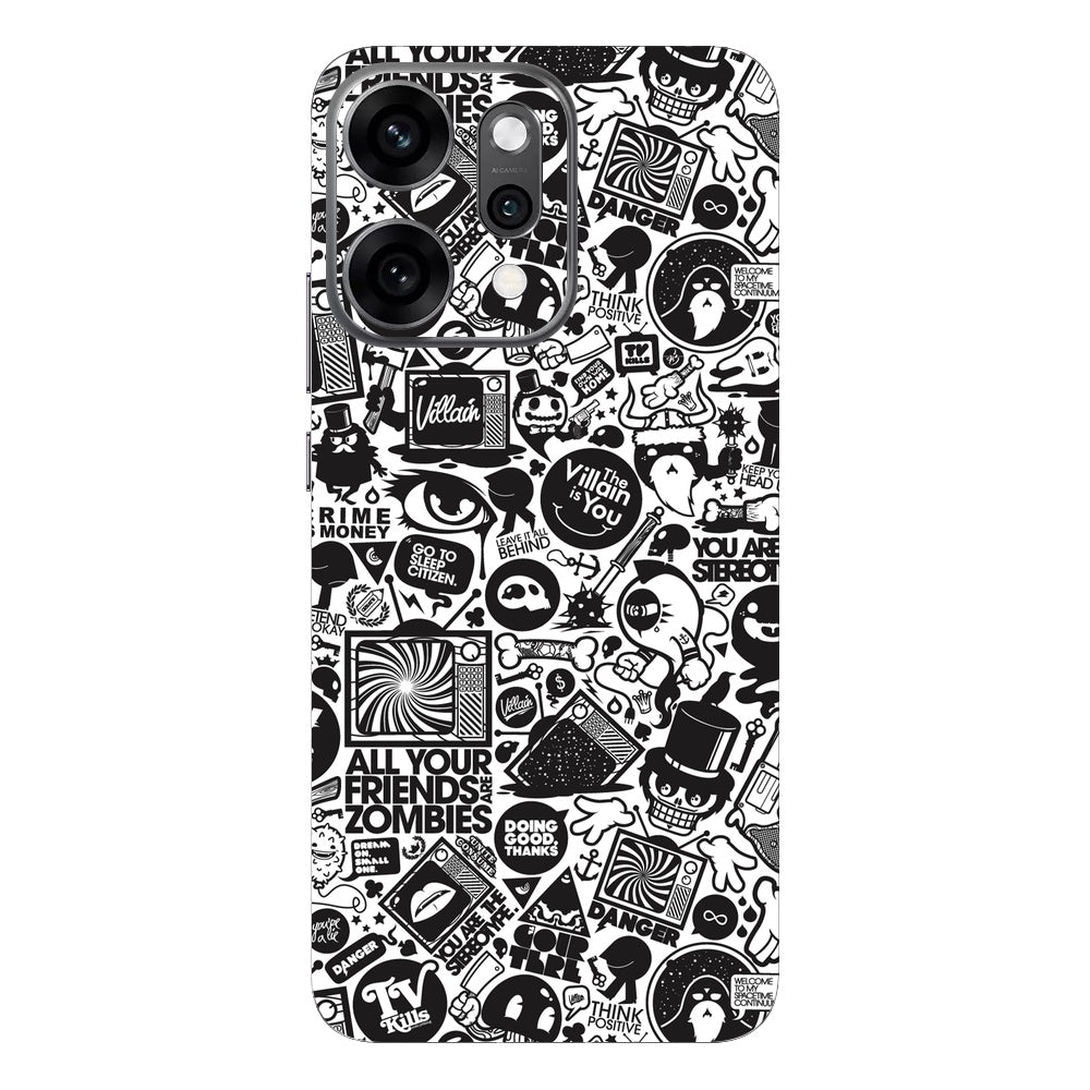 All Your Friends Are Zombies skin on Oppo Reno 14 Pro (5G) by Decalz