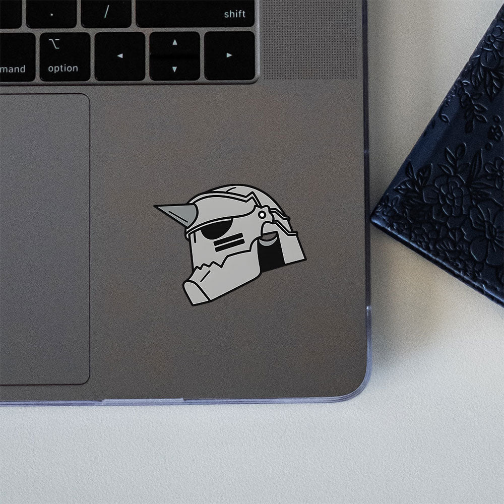 Alphonse Elric Armor Helmet Anime Sticker