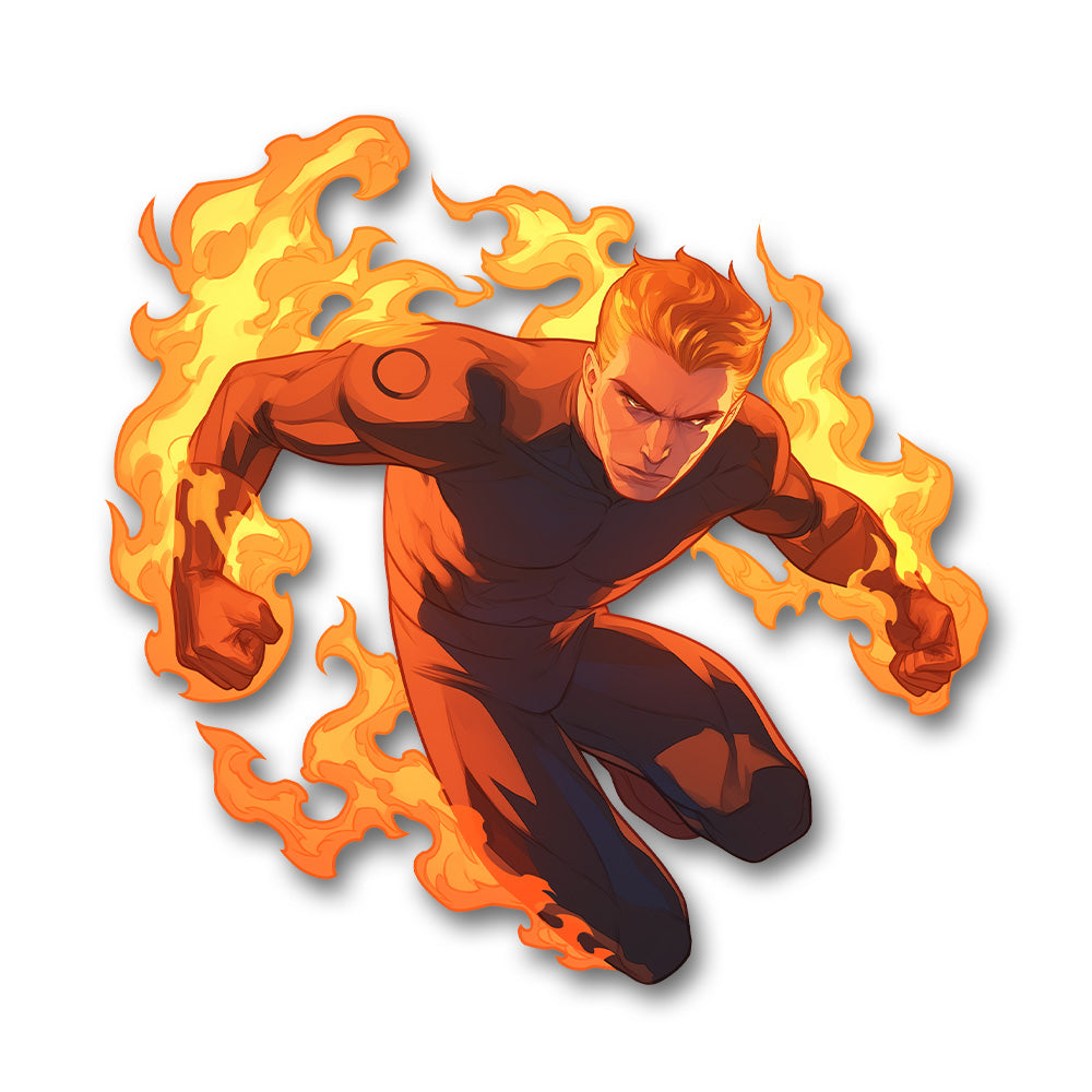 Amazing Human Torch Marvel Sticker