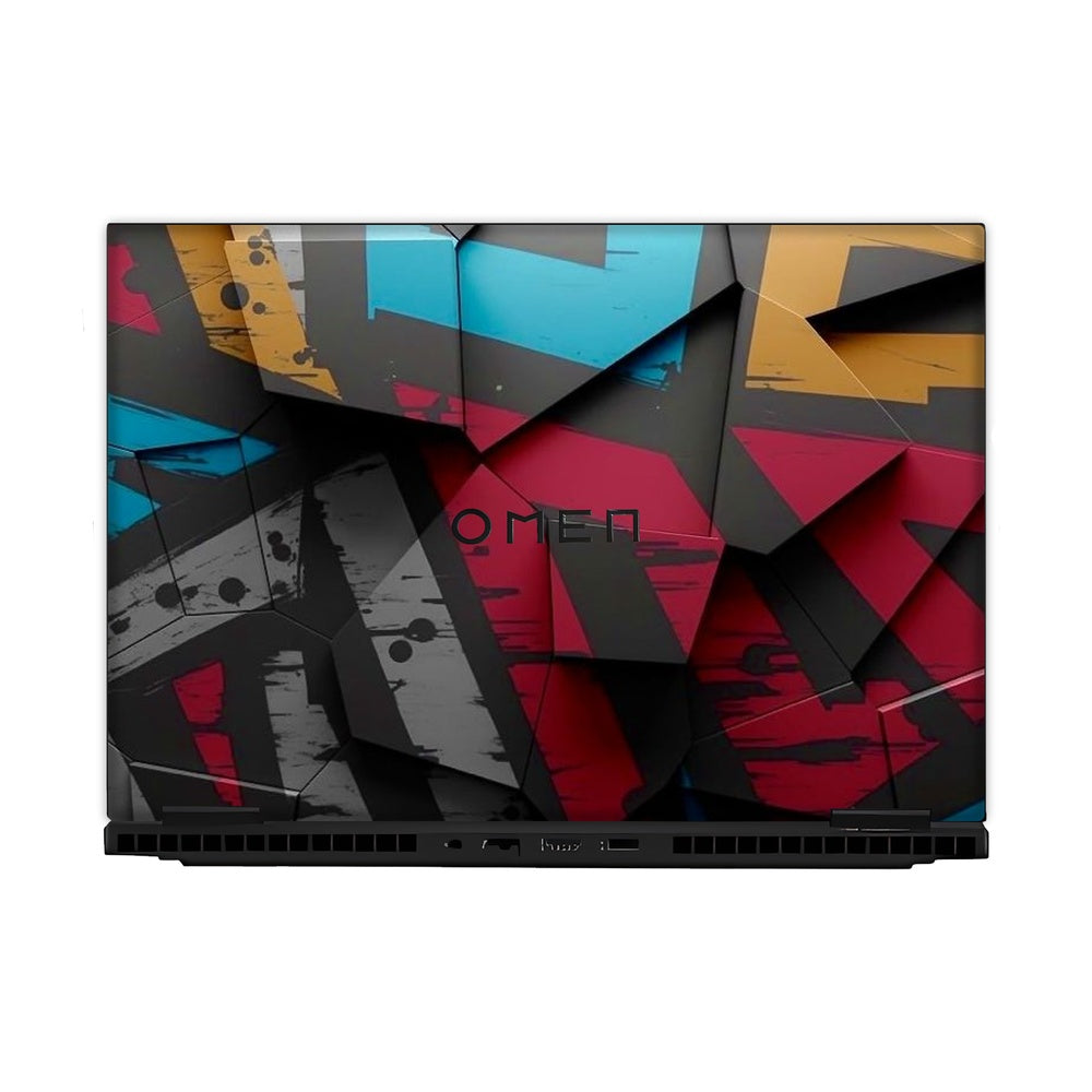 Angled Blocks skin on Hp Omen Gaming 16-AM0241TX by Decalz