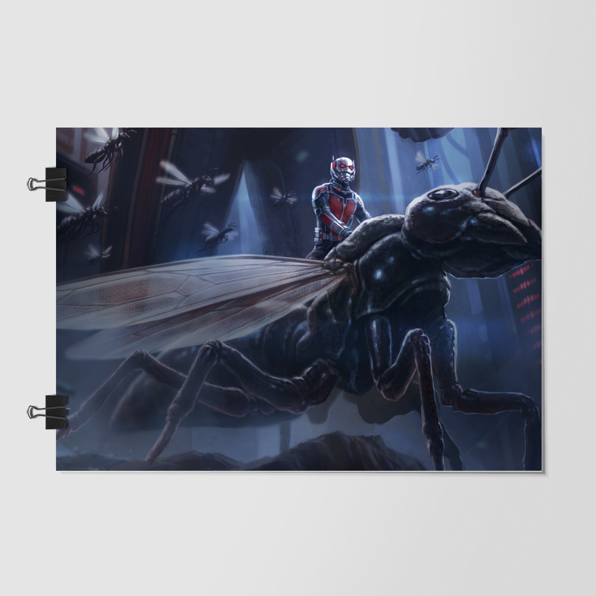 Ant Man Black Dramatic Lighting by Decalz