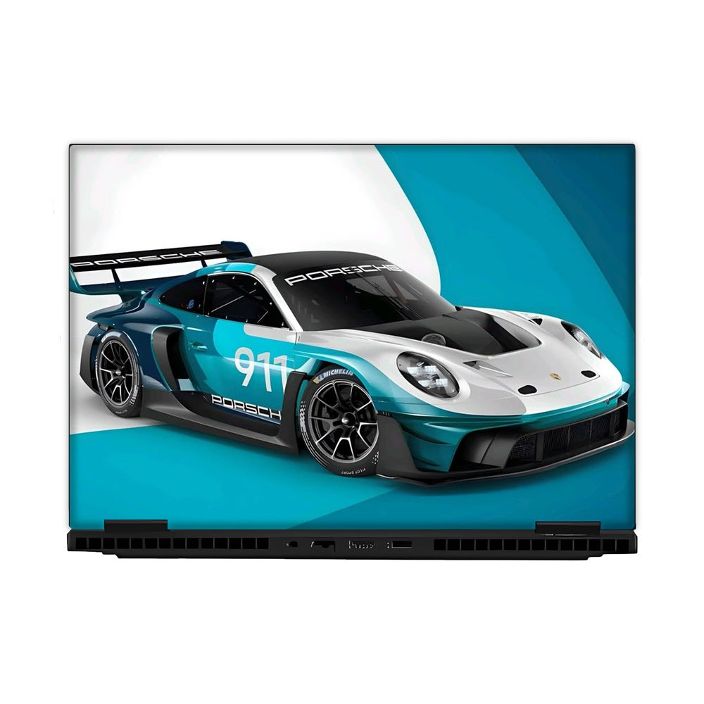 Aqua Speed 911 skin on Hp Omen Gaming 16-AM0241TX by Decalz