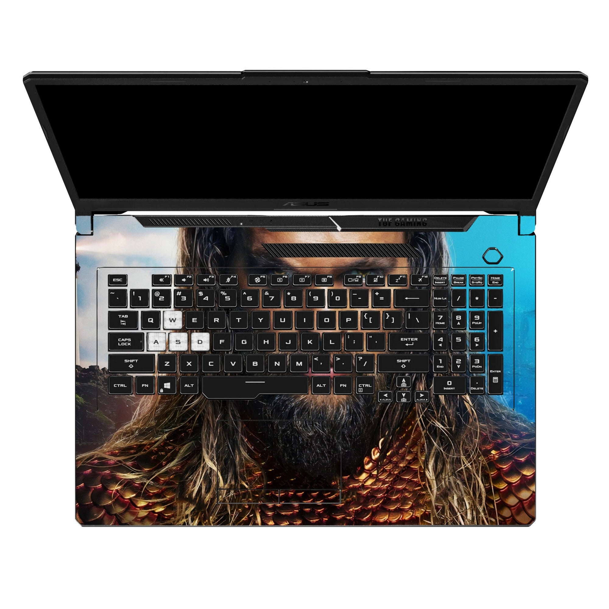 Aquaman Sky Blue Poster Dramatic Lighting by Decalz