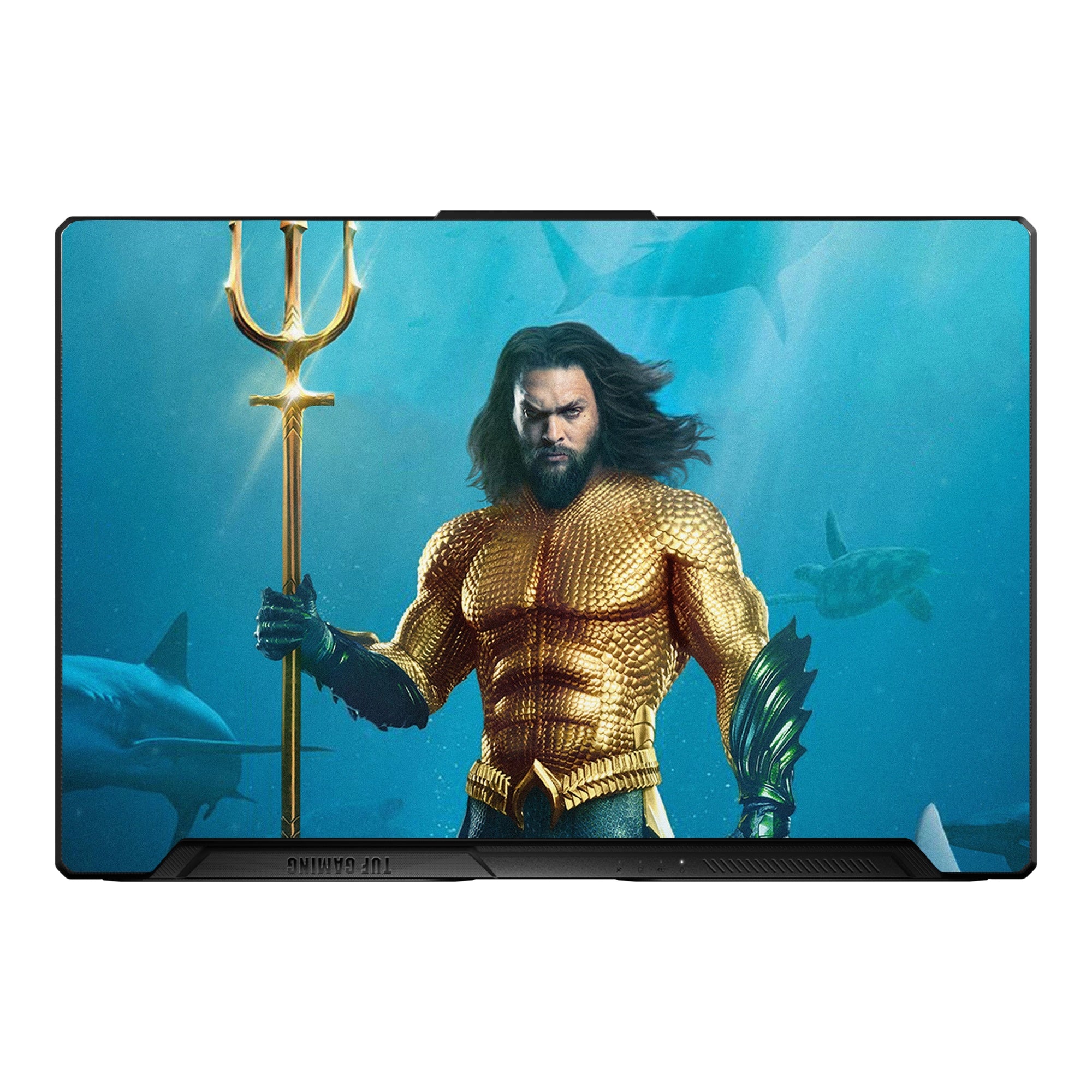 Aquaman Teal Poster by Decalz
