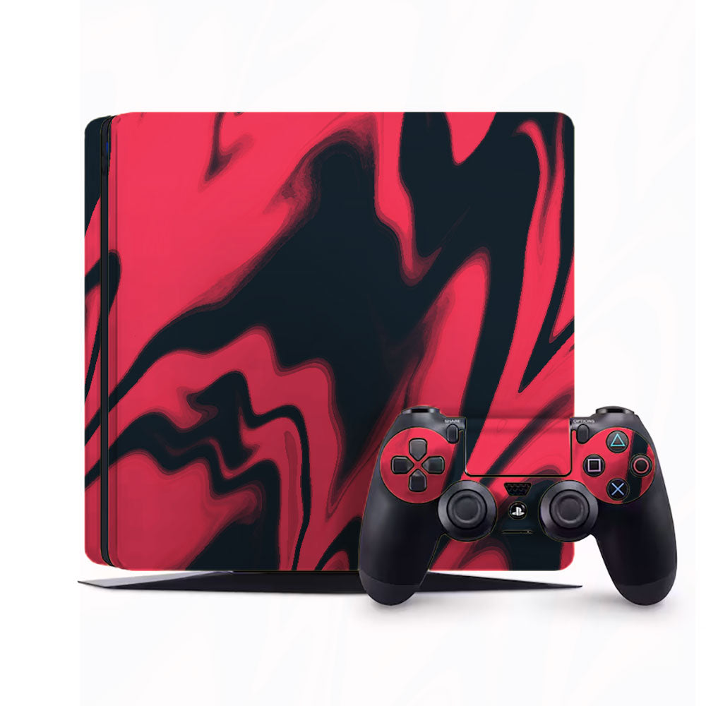 Ares Red PlayStation 4 Slim Skins & Wraps