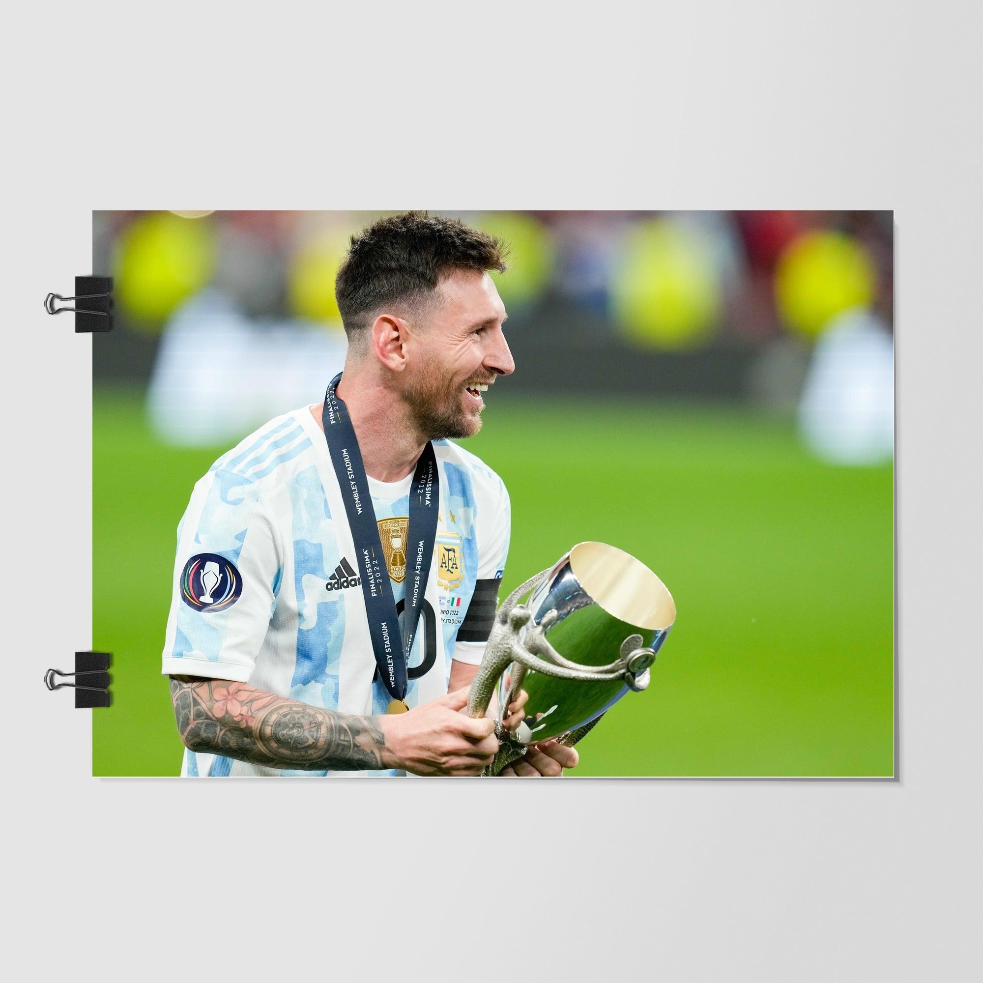 Argentina National Football Team Gray Dramatic Lighting by Decalz