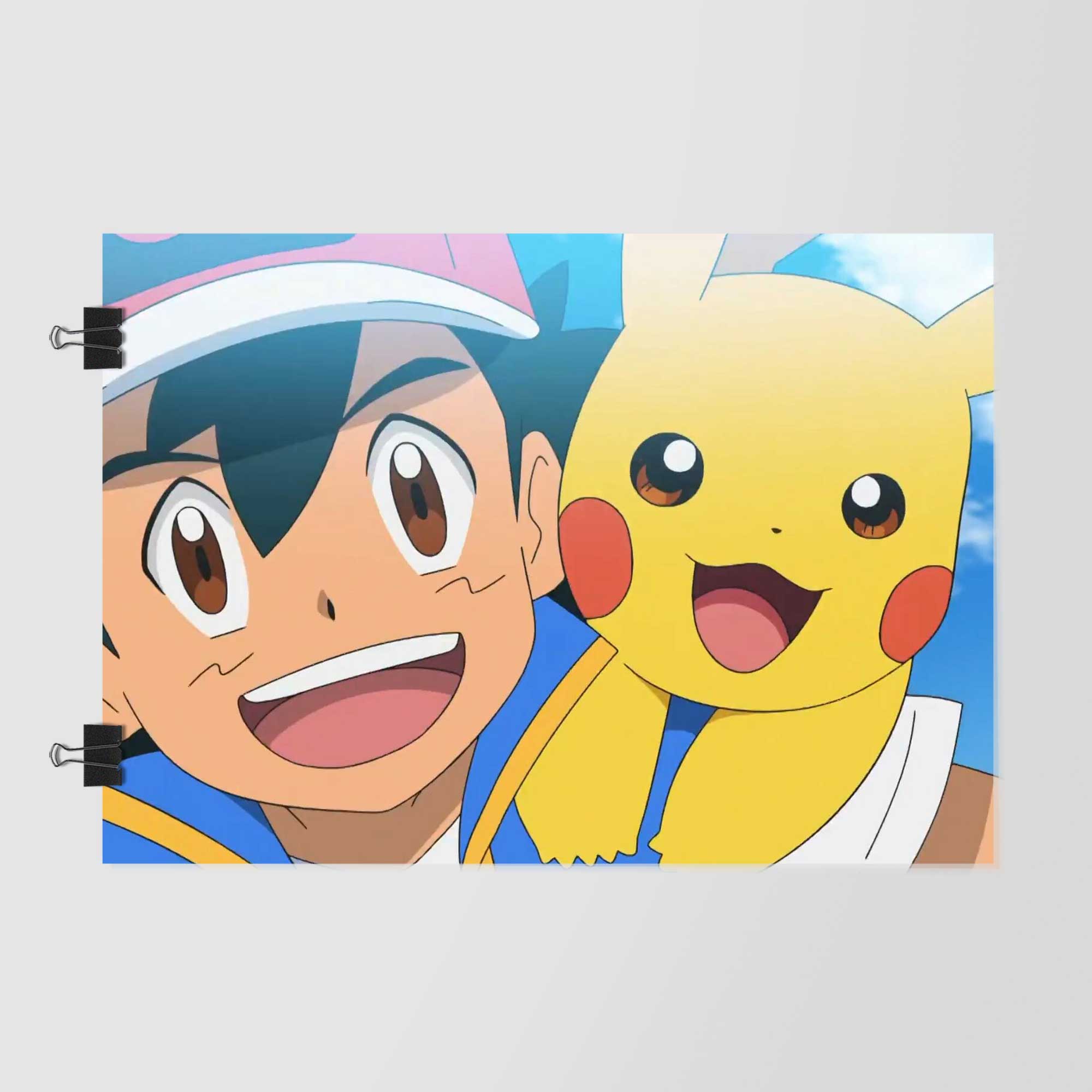 Ash And Pikachu Smile Poster