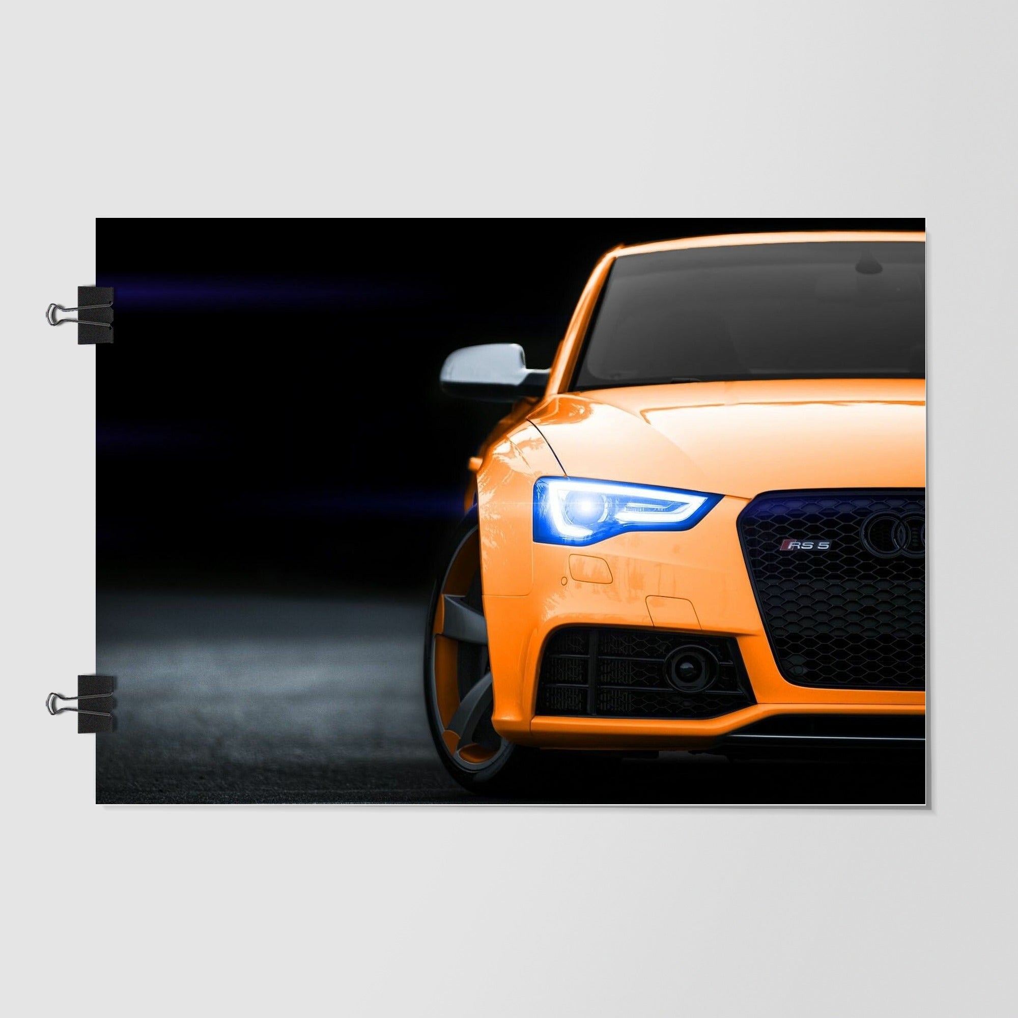 Audi Black Sports Car Dramatic Lighting by Decalz