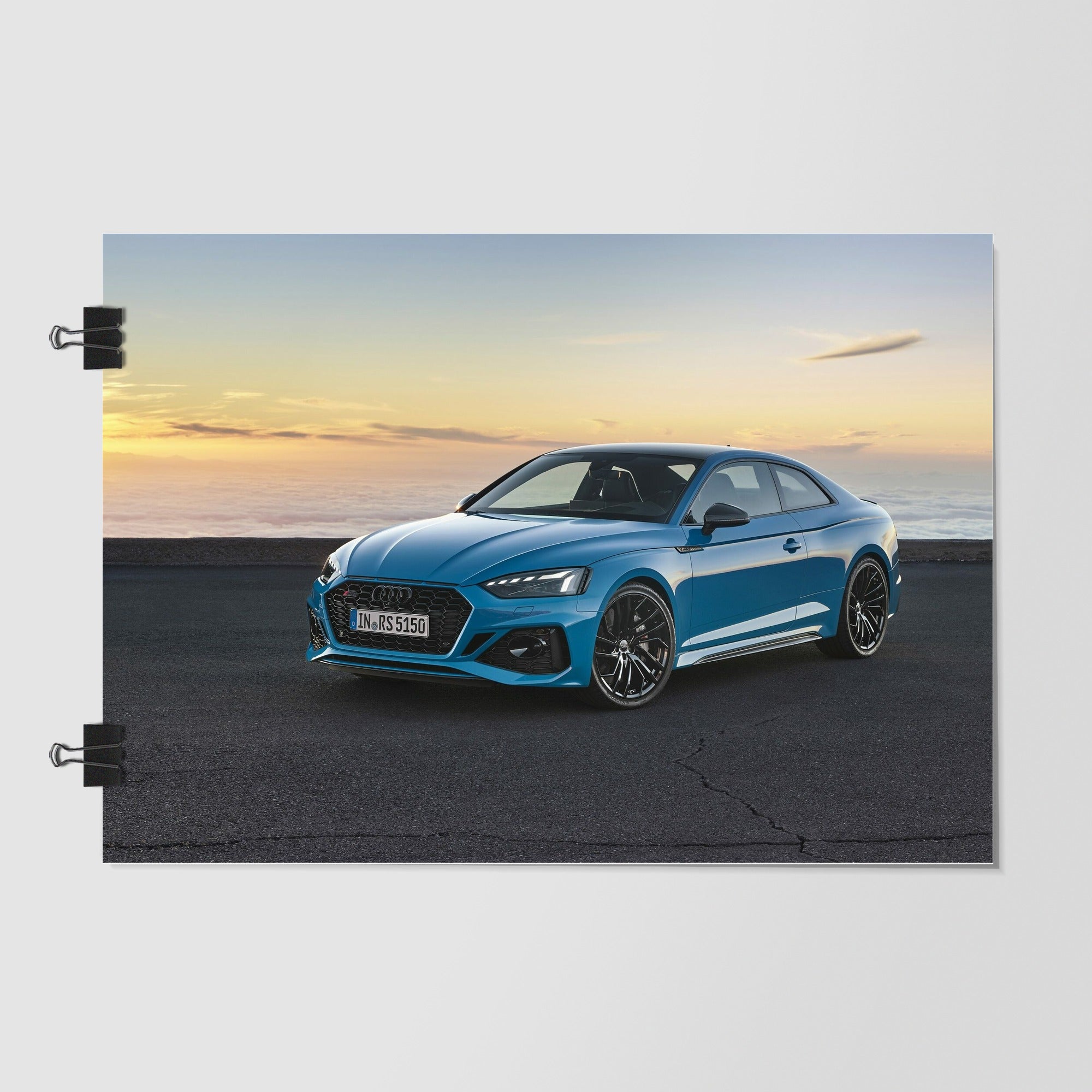 Audi Brown Sports Car Night Scene by Decalz